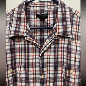 Polo Jeans Co. Ralph Lauren Men’s Plaid Short Sleeve Shirt XL